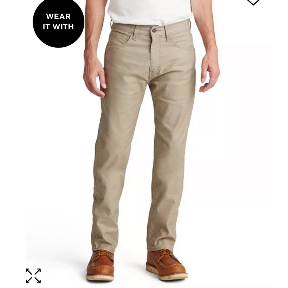 Men’s khaki Levi’s jeans. Stretch. 505. W34 L34